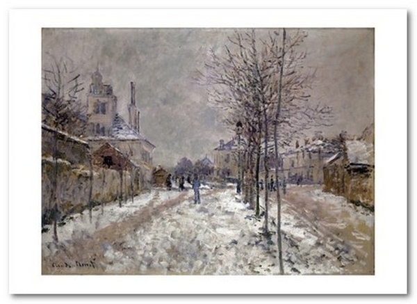  «Открытка Claude Monet - The Snow-Covered Boulevard De Pontoise in Argenteuil (CM54)», бренда Artistic Card - фото №1