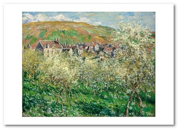 «Открытка Claude Monet - Flowering Plum Trees (CM62)», бренду Artistic Card - фото №1