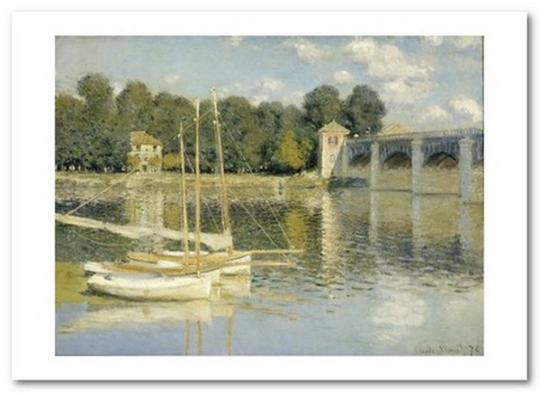 «Открытка Claude Monet - The Argenteuil Bridge (CM87)», бренда Artistic Card - фото №1