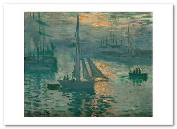 «Открытка Claude Monet - Sunrise (CM89)», бренда Artistic Card - фото №1