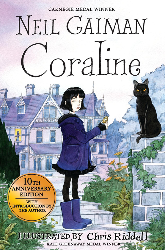 Бумажная книга «Coraline», автор Нил Гейман - фото №1