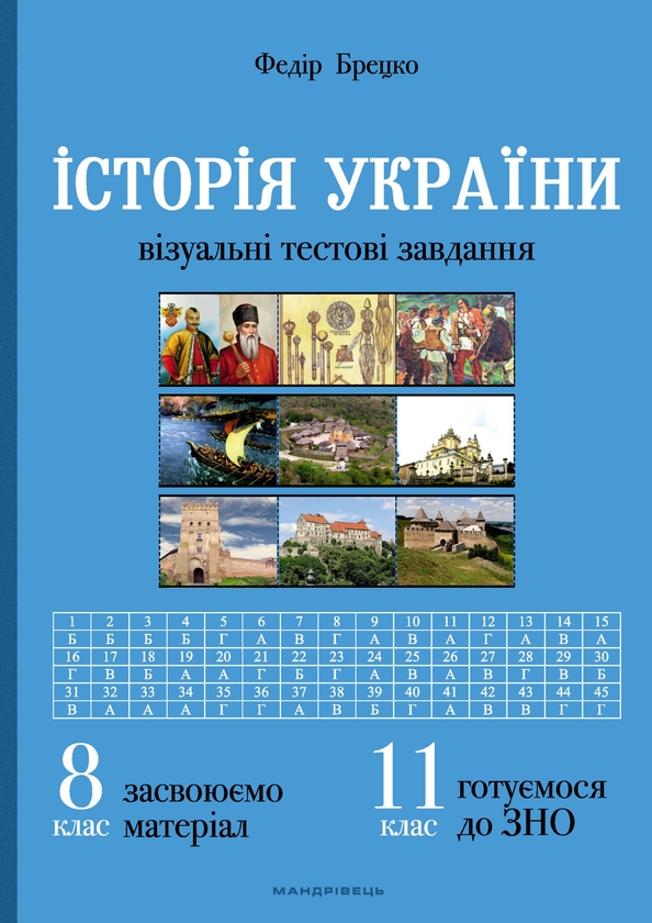 Электронная книга «Історія України. 8 клас. Візуальні тестові завдання», автор Федор Брецко - фото №1