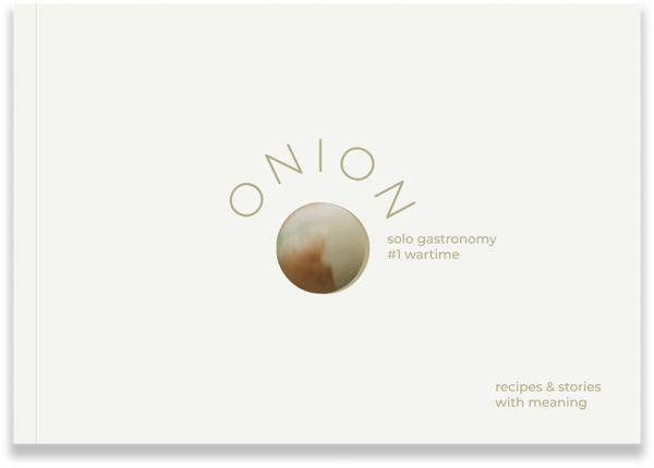 Електронна книга «ONION: solo gastronomy. #1wartime. Conceptual Cookbook» - фото №1