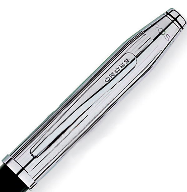 «Ручка Cross CENTURY II Tr.Black Lacquer Chrome FP F (Cr008642s)» - фото №1