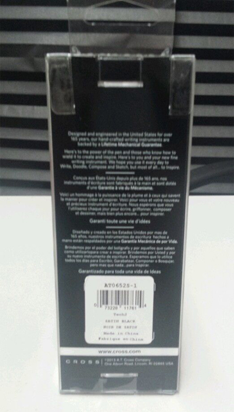  «Ручка-стилус шариковая Cross TECH 2 Satin Black BP + PDA блистер (Cr06521s)» - фото №1