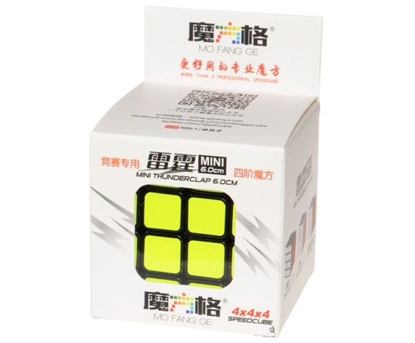  «Головоломка QiYi Thunderclap 4x4 60 mm черный (MFG2006black)», бренда QiYi - фото №1