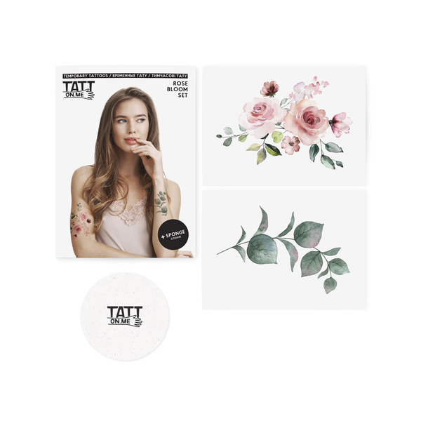 «Временные тату TATTon.me Rose Bloom set», бренда TATTon.me - фото №1