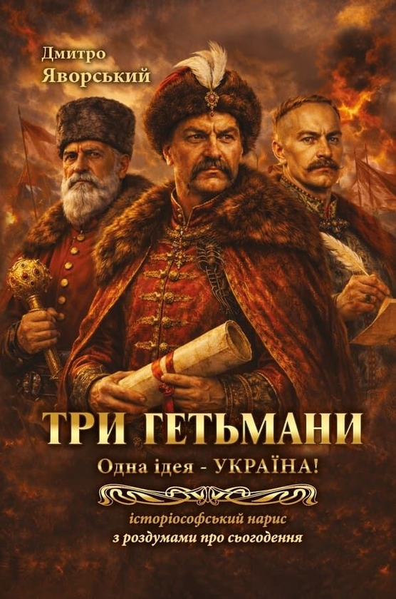 Paper book «Three hetmans. One idea – Ukraine!», author Dmytro Yavorskyi - фото №1
