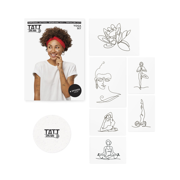 «Временные тату TATTon.me Yoga set», бренда TATTon.me - фото №1