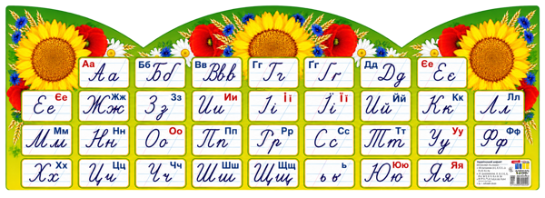  «Poster. A strip of letters (above the blackboard)», brand Ранок - фото №1