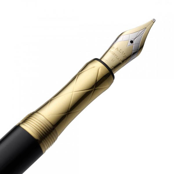 «Перьевая ручка Dalvey SIGNATURE Black 18K Gold FP F (D70067)» - фото №1