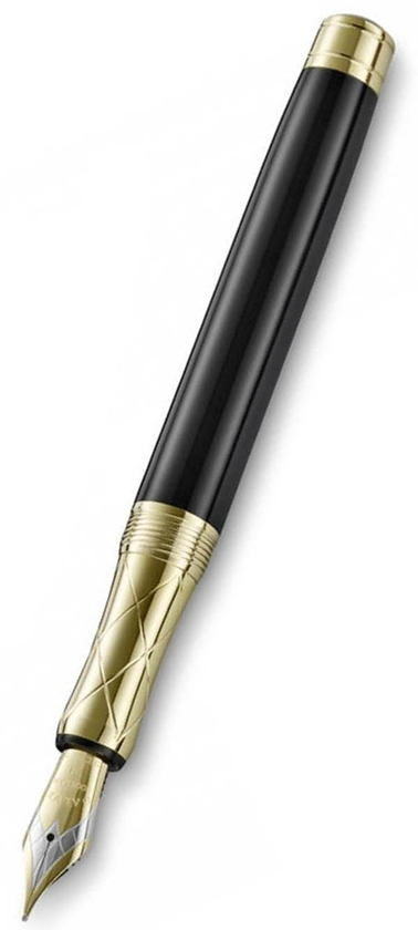 «Перьевая ручка Dalvey SIGNATURE Black 18K Gold FP F (D70067)» - фото №1
