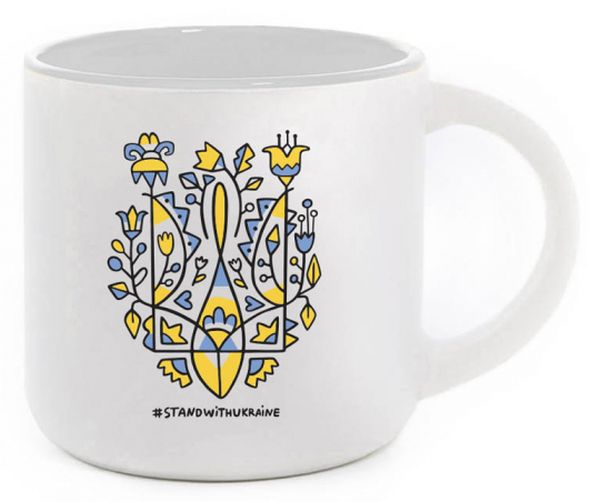 «Чашка Gifty Герб Украины белая (AA-0109097)», бренда Gifty - фото №1