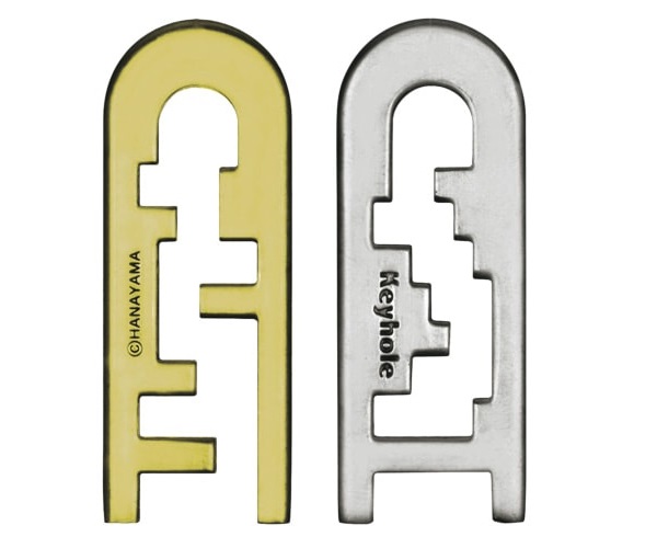  «Металлическая головоломка Hanayama Huzzle Keyhole 4 Замок (515061)», бренда Hanayama - фото №1