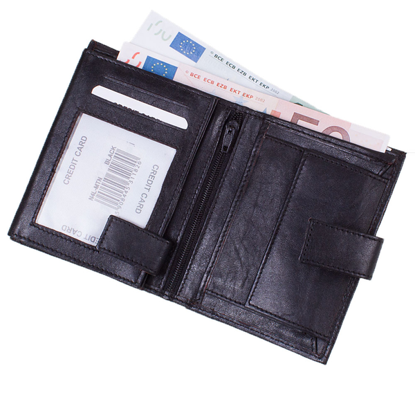 «Гаманець чоловічий шкіряний Always Wild (DNKN4L-MTN-black)», бренду Always Wild - фото №1