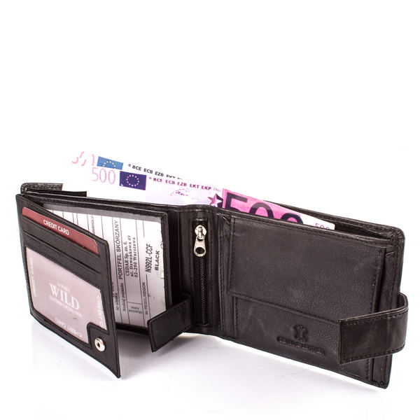 «Портмоне чоловіче шкіряне Always Wild (DNKN992L-CCF-black)», brand Always Wild / Always Wild / - фото №1
