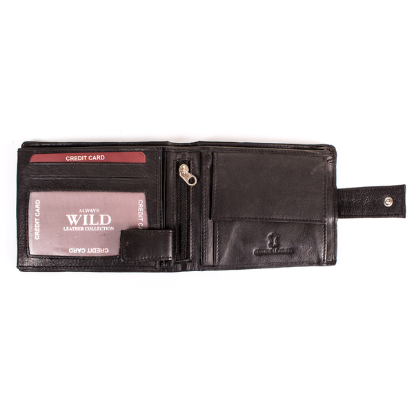«Портмоне чоловіче шкіряне Always Wild (DNKN992L-CCF-black)», brand Always Wild / Always Wild / - фото №1