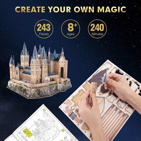 «Тривимірна головоломка-конструктор CubicFun Гоґвортс Астрономічна вежа Harry Potter», бренда CubicFun - фото №1