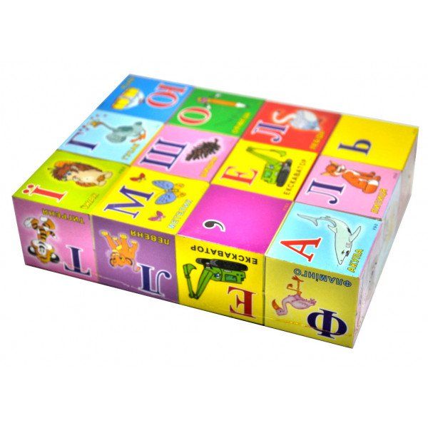  «Кубики Energy Plus Абетка. 12 штук (4820121180827)», бренда Energy plus - фото №1