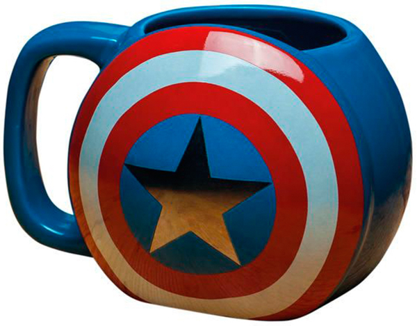  «Кухоль Paladone Marvel Captain America Shield (714703)», бренду Paladone - фото №1