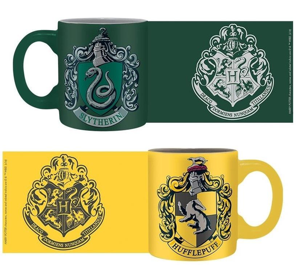  «Набор чашек Harry Potter Slytherin and Hufflepuff (ABYMUG307)», бренда Abysse - фото №1