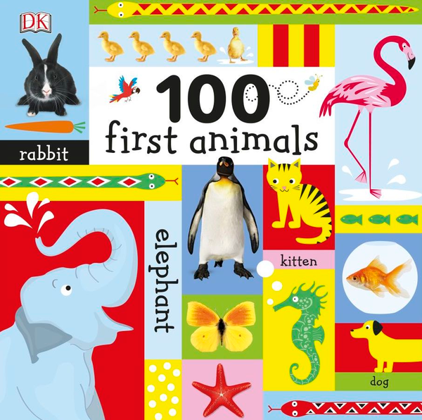 Паперова книга «100 First Animals», автор Доун Сіретт - фото №1