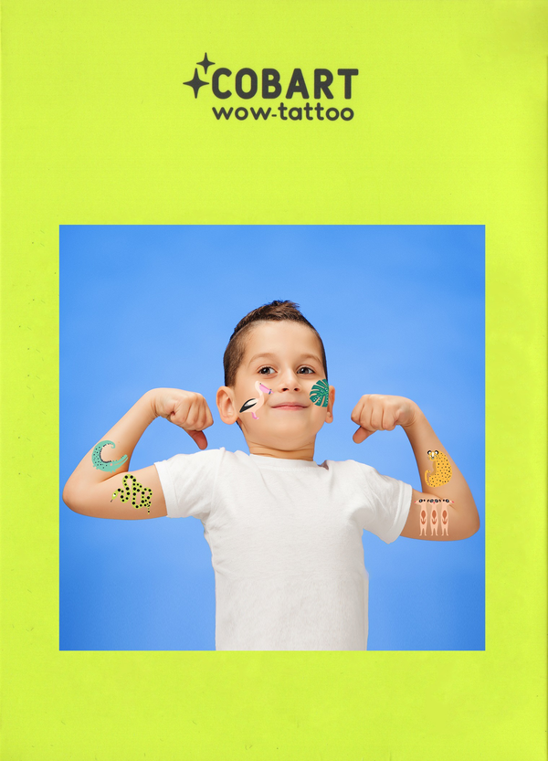  «Набір Тимчасових Тату Cobart Wow-Tattoo June Jungle (305429333)», бренда Cobart WOW-TATTOO - фото №1