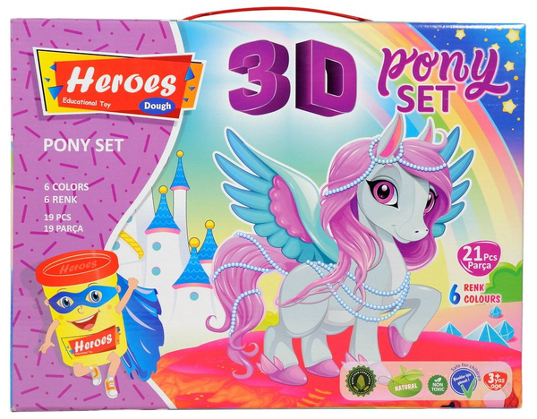  «Набор теста Play Toys для лепки Пони (E ERN-569)», бренда Play Toys - фото №1