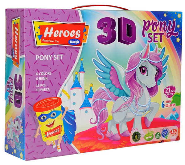 «Набор теста Play Toys для лепки Пони (E ERN-569)», бренда Play Toys - фото №1