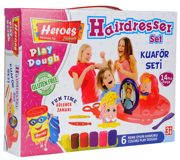 «Набор теста Heroes для лепки Парикмахер (E ERN-576)», бренда Heroes - фото №1