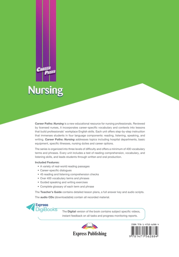 [object Object] «Career Paths. Nursing. Student's Book (with Digibooks App)», автор Вірджинія Еванс - фото №2 - мініатюра
