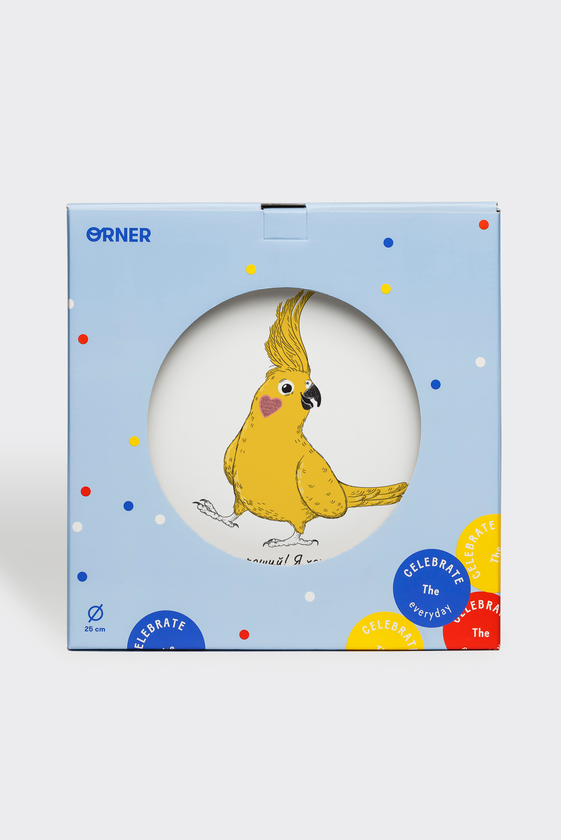  «Тарелка Orner Попугай (orner-0996)», бренда Orner - фото №1