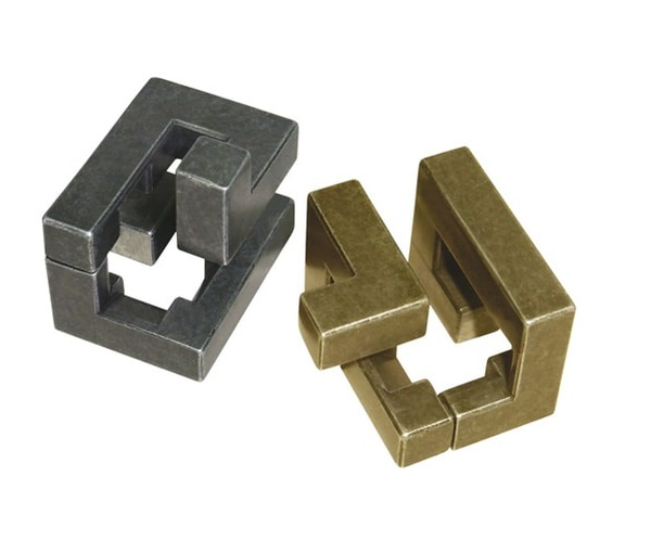  «Металлическая головоломка Hanayama Huzzle Coil 4 Моток (515056)», бренда Hanayama - фото №1