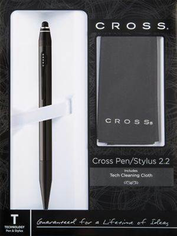  «Ручка-стилус шариковая Cross TECH 2.2 Black BP + PDA блистер (Cr06821s)» - фото №1