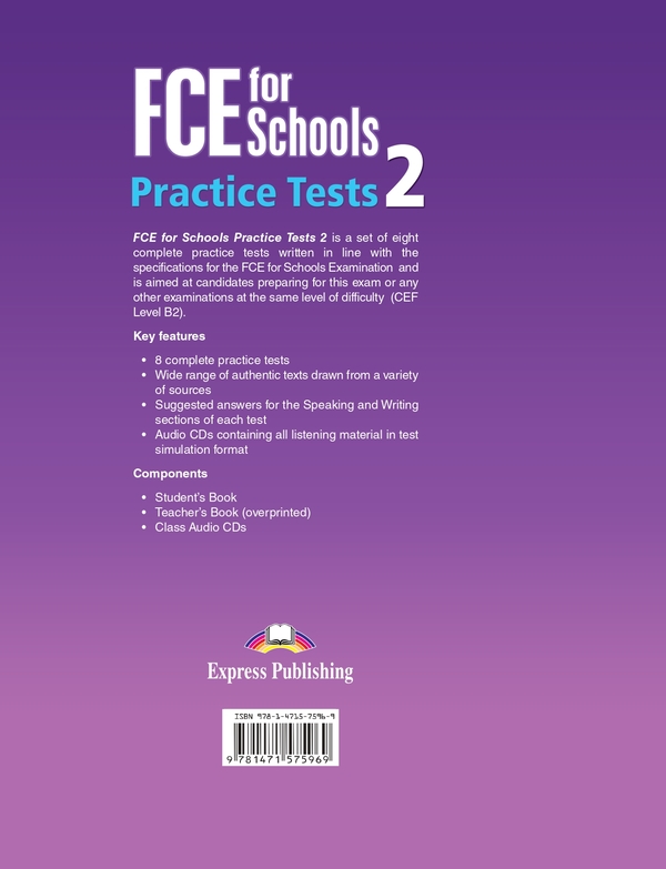 [object Object] «FCE for Schools Practice Tests 2. Student's Book (with DigiBooks App)», авторів Боб Обі, Вірджинія Еванс, Дженні Дулі - фото №2 - мініатюра