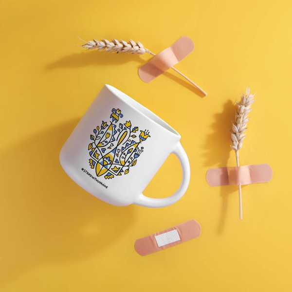 «Чашка Gifty Герб Украины белая (AA-0109097)», бренда Gifty - фото №1