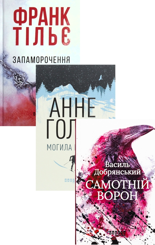 [object Object] «Трилери від видавництва Фабула (комплект із 3 книг)», авторів Франк Тільє, Анне Хольт, Василь Добрянський - фото №1
