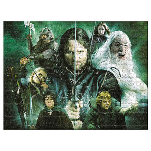  «Пазл Lord of the Rings Heroes of Middle Earth 1000 елементів», бренда Winning Moves - фото №1