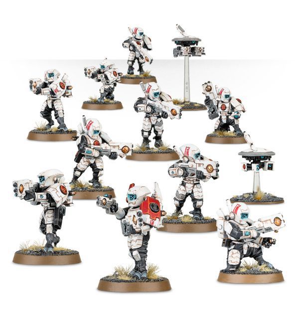  «Набор для сборки миниатюр Games Workshop Warhammer 40,000 Tau Empire Fire Warriors (99120113057)», бренду Games Workshop - фото №1