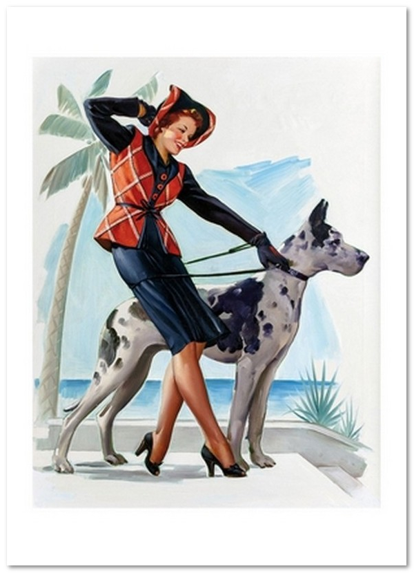 «Листівка Gil Elvgren — Great Dame (GE27)», бренду Artistic Card - фото №1