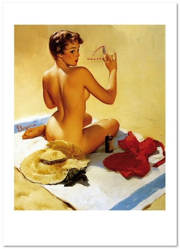 «Листівка Gil Elvgren — Shell Game (GE41)», бренду Artistic Card - фото №1