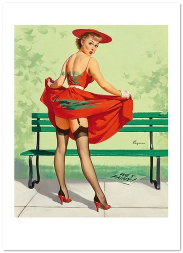 «Листівка Gil Elvgren — I've Been Spotted (Lasting Impression) (GE75)», бренду Artistic Card - фото №1