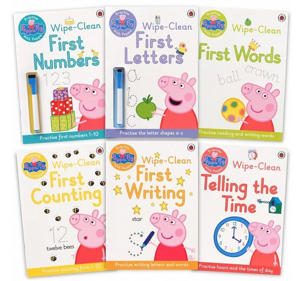 [object Object] «Peppa Pig. Wipe Clean Collection (6-book pack)» - фото №1