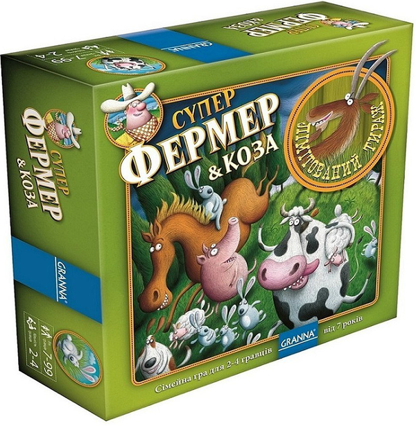  «Настольная игра Granna Суперфермер & Коза (83491)», бренда Granna - фото №1