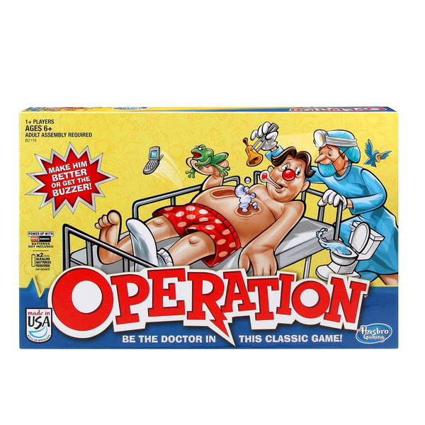  «Настольная игра Hasbro Операция обновленная (B2176)», брендов Hasbro, Family Game Night - фото №1