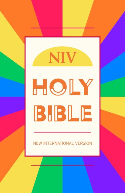 Бумажная книга «NIV Value Hardback Holy Bible Rainbow Edition» - фото №1