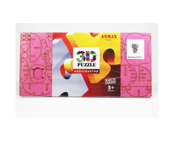  «3D-пазл Anmax Creative Hello Kitty (HK-01)», бренда Anmax Creative - фото №1