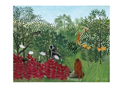 «Листівка Tropical Forest with Monkeys, 1910 (HRO03)», бренду Artistic Card - фото №1