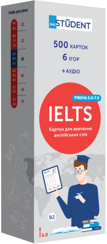 Бумажная книга «Картки для вивчення англійських слів. IELTS (рівень 5.0-7.0)» - фото №1