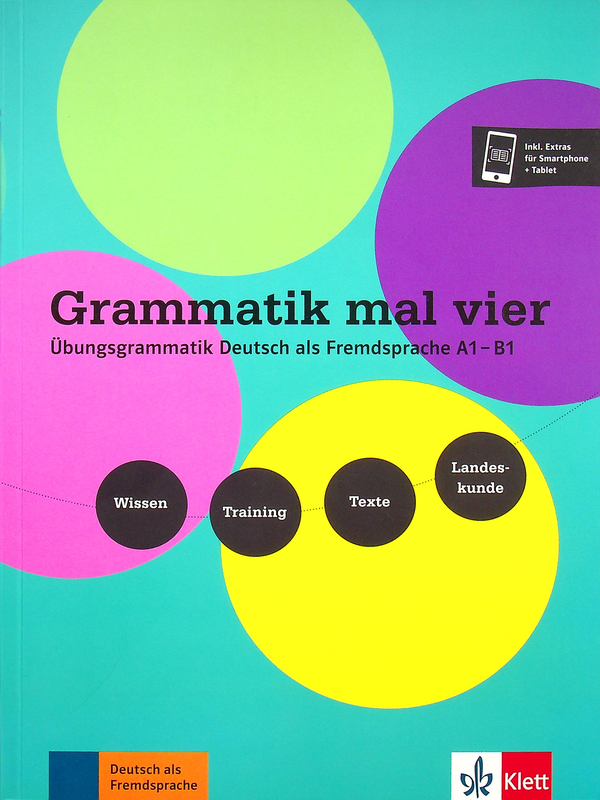 Бумажная книга «Grammatik mal vier. Grammatik mal vier (A1-B1) Buch + Audio», автор Сандра Хохманн - фото №1